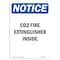 Signmission OSHA Notice, 7" Height, Co2 Fire Extinguisher Inside Sign, 7" X 5", Portrait OS-NS-D-57-V-10695 - alternate 1